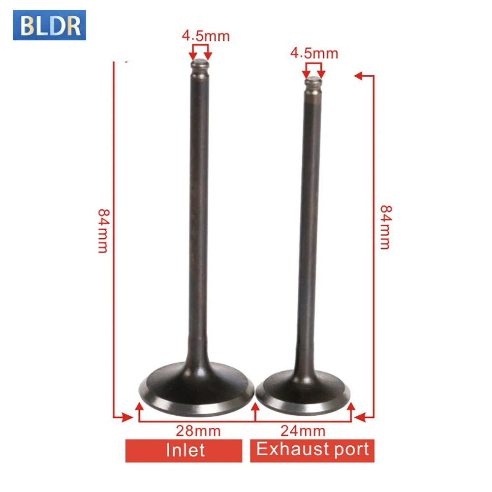 Kit Stelo Valvola Di Scarico Valvola Di Aspirazione Uscita Moto 4.5Mm Per Honda Ax-1 Ax1 1988-90 Nx250 Dominator 250 Nx 250 1988-93