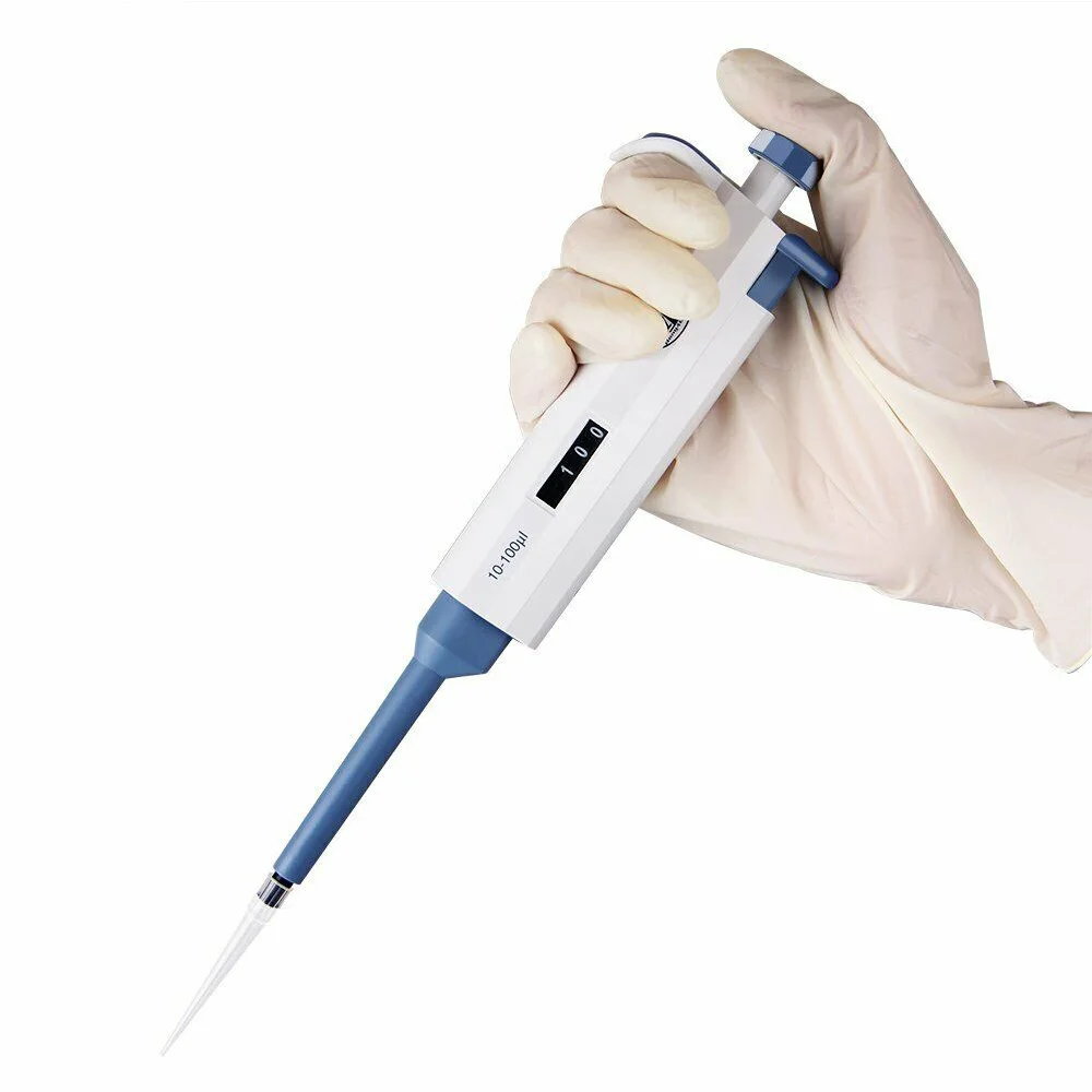 

10ul-100ul Lab Single Channel Manual Adjustable Micropipette Toppette Pipette