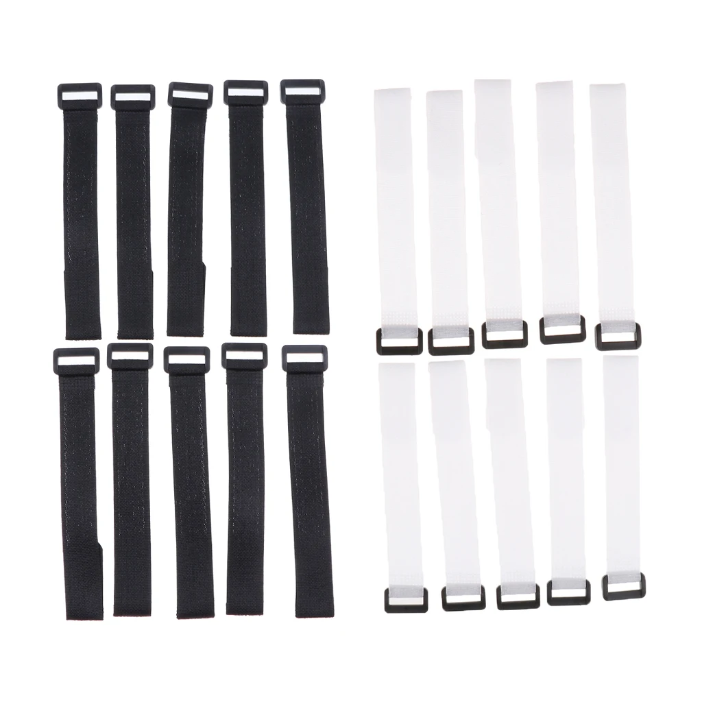 

10Pcs Fishing Rod Belt Bands Nylon Webbing Compression Bag Backpack Luggage Straps with Buckle Band