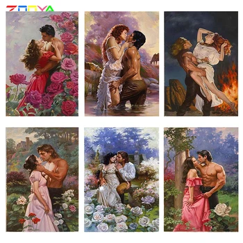 

ZOOYA DIY 3D Diamond Painting Men and women True love Fiery canvas oil yarn dyed household decoration Mosaic Embroidery AT250