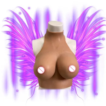 

Realistic Silicone Breast Forms Fake Boob Bodysuit Plate Tetas Tit For Pseudo-Mother Crossdresser Cosplay DrageQueen Transgender