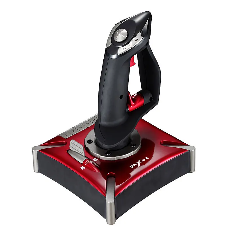 

Laishida Wings 2 Generation Upgrade Simulation Flight Rocker Sweat-proof Anti-slip Fighter World Computer Game Joystick