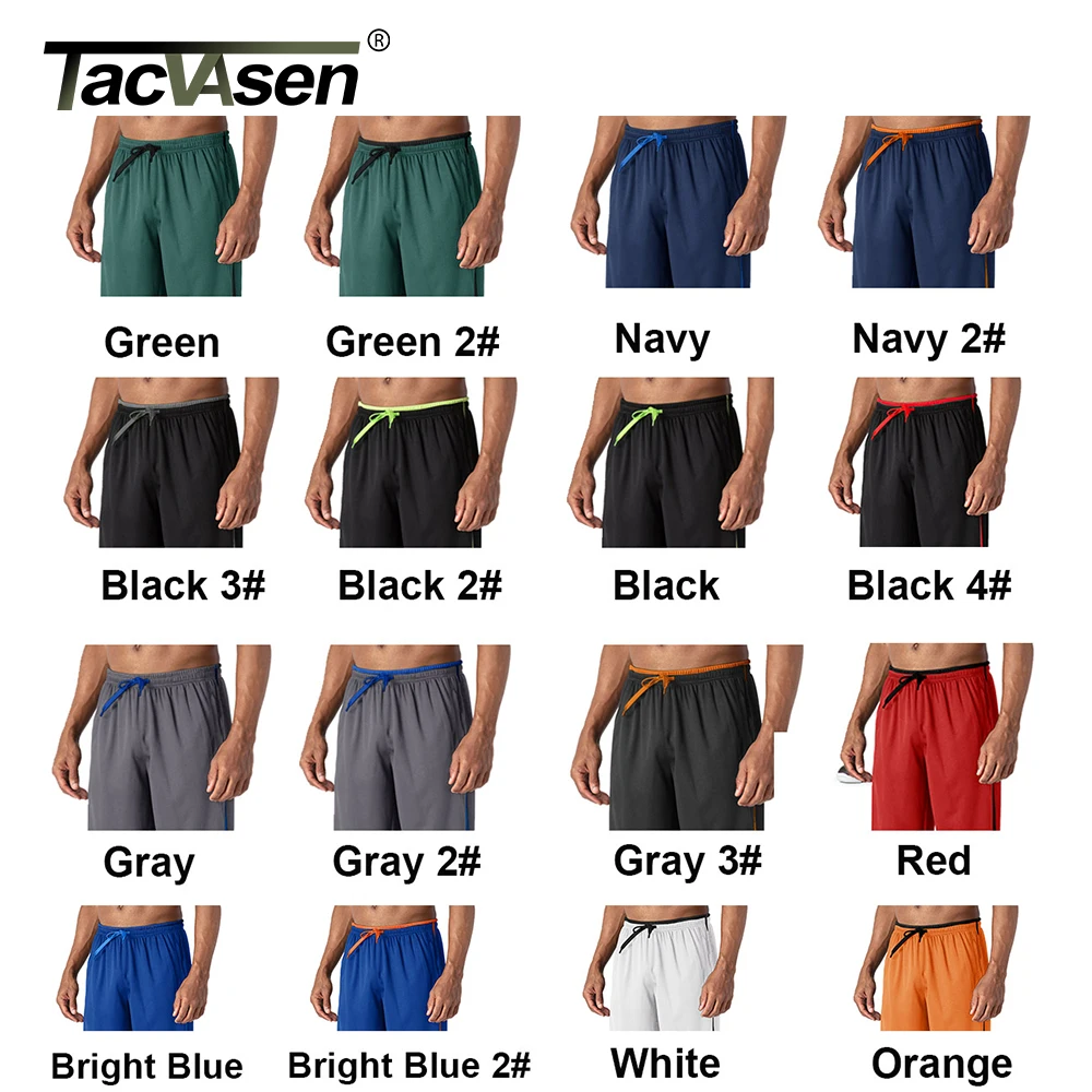 Sport Jogging Trousers TACVASEN Breathable Mesh Sportswear Pants Men Casual Trousers Elastic Waist Running Joggers Hiking