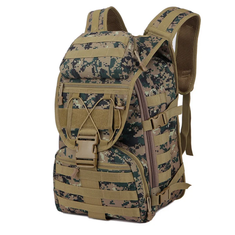 35Л Военный Тактический Рюкзак Molle походная сумка рюкзак мужской большой походный армейский дорожный уличный спортивный рюкзак - Цвет: Jungle Camouflage