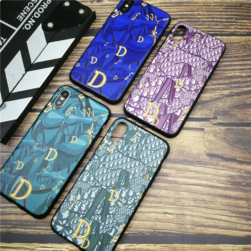 

France Luxury brand soft case for iphone 11 PRO X XS MAX XR 8 7 6 6S plus phone cover 3D Skin texture silicon coque fundas capa