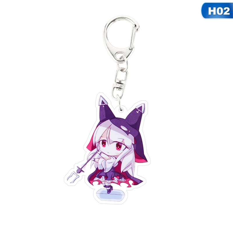 Kawaii Anime Key Chain Azur Lane Enterprise Prinz Eugen Acrylic Keychain keyring Pendant Anime