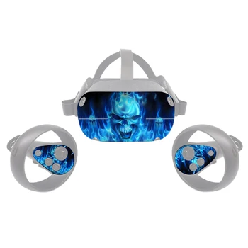 

Wrap Cover Anti Scratch Protective Skin Accessories Controller Removable Vinyl Decal Gaming VR Headset Sticker For Oculus Quest