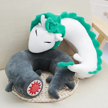 

Creative Anime Miyazaki Hayao Spirited Away Haku U Shape Pillow Cartoon Cute New Doll