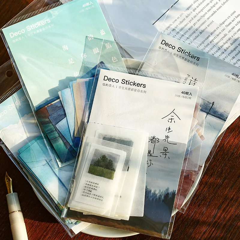 

40pcs/1lot Kawaii Stationery Stickers Rest of life Diary Decorative Mobile Stickers Scrapbooking DIY Craft Stickers