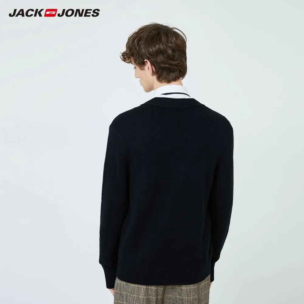 Мужской вязаный кардиган JackJones базовый свитер с v образным вырезом 219424501| |