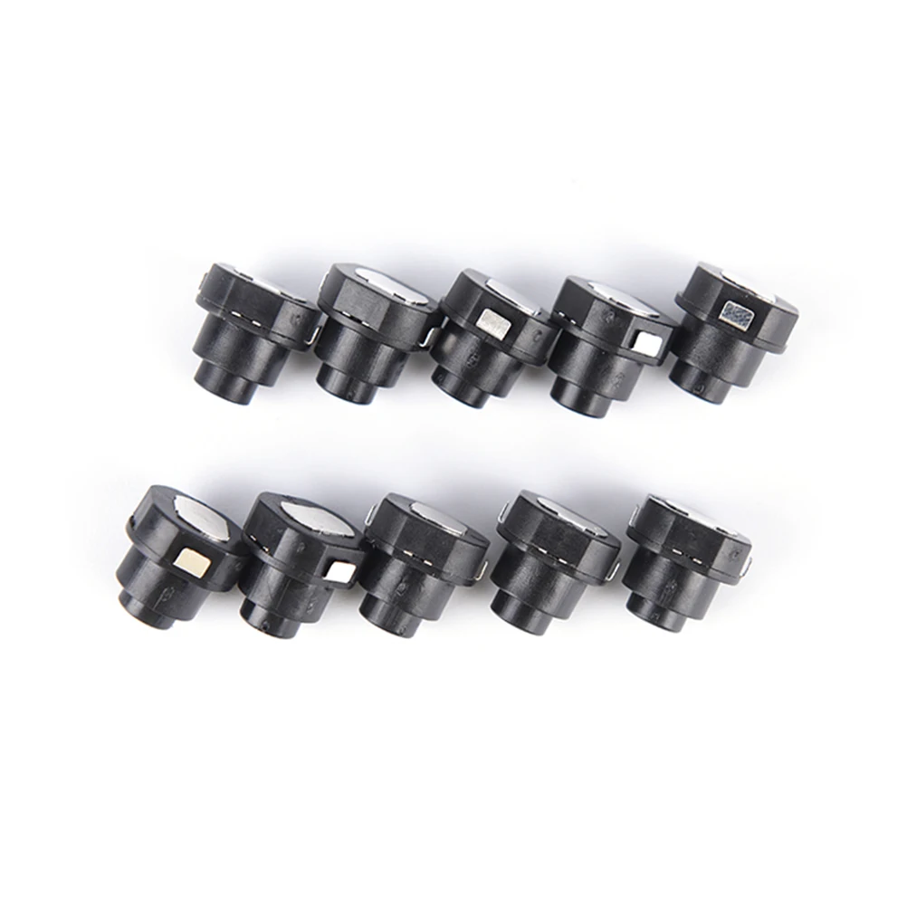 

10PCS / lot Flashlight Torch Part Push Button Switch Round Black 10mm x 10mm (D*H)