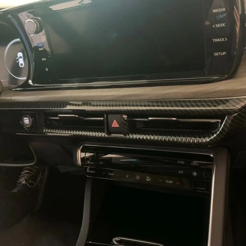 Карбоновая Рамка для KIA Optima K5 2020 2021 цветная рамка из углеродного волокна