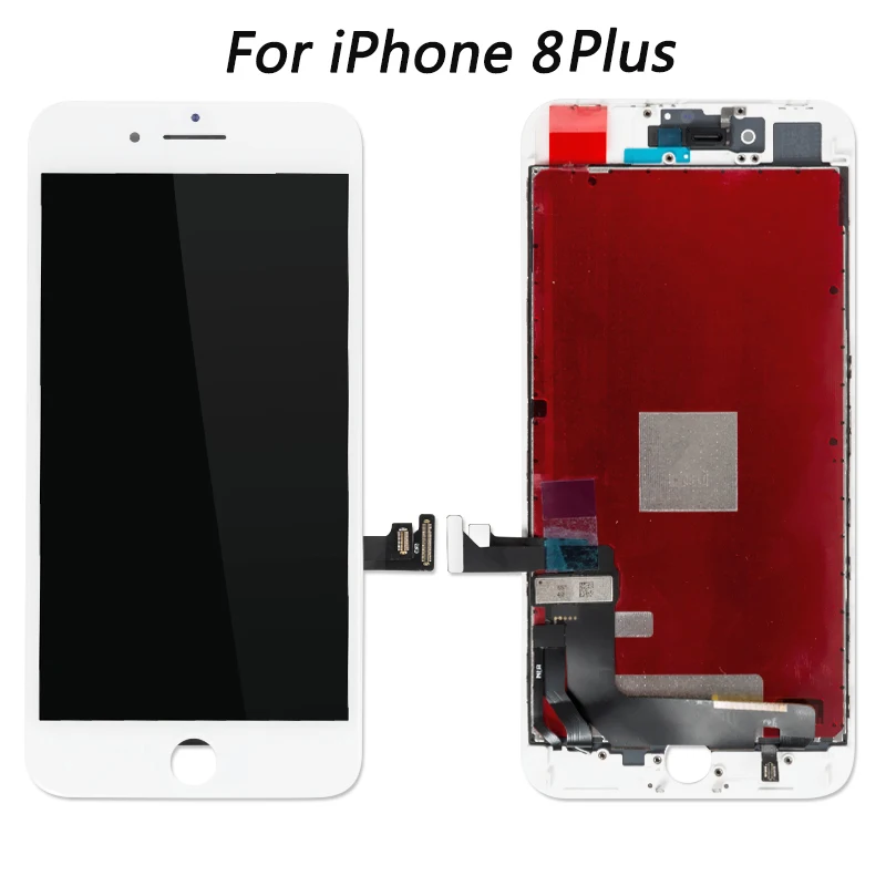 10 шт. AAA Дисплей для iPhone 8 Plus LCD в сборе с рамкой сенсорный экран черный белый |
