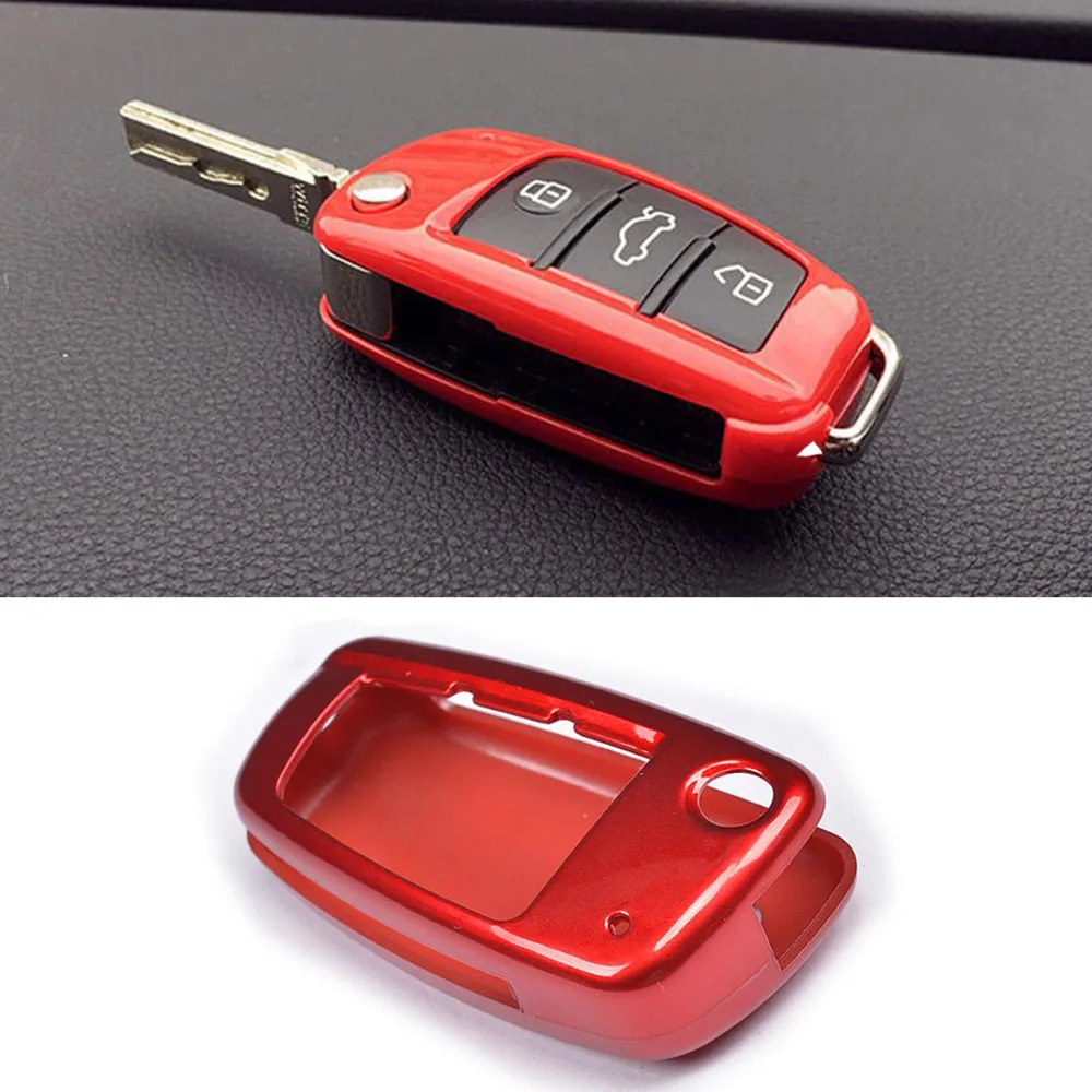 Чехол для автомобильного ключа Audi A1 A3 S3 A6 C6 Q3 Q7 TT R8|car key shell case|shell bagshell kit |