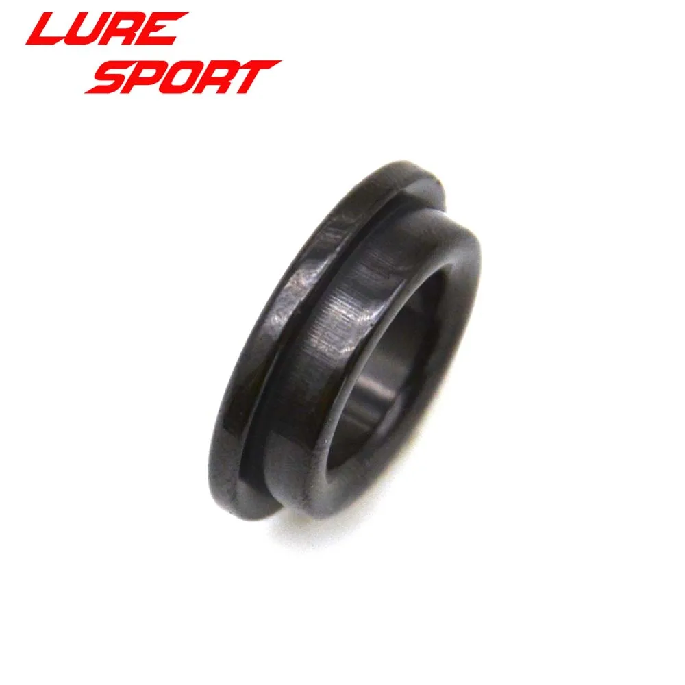 LureSport Thickening Alconite Ring Ceramic Black Guide Ring Rod Building component Repair DIY Accessory 12pcs 18pcs size 6-20