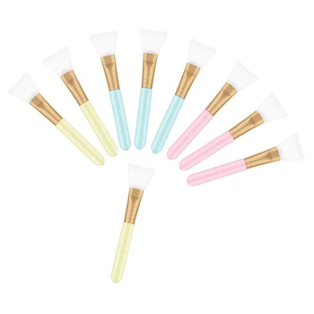 

9 Pcs Silicone Face Mask Brushes, Soft Face Mask Applicator for Mud, Clay, Charcoal Mixed Mask