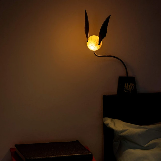 Harries Potter Movie Tv periferiche Golden boccino Quidditch Lamp  Quintessential ali mobili Night Clip Lamp lampada da comodino giocattoli -  AliExpress