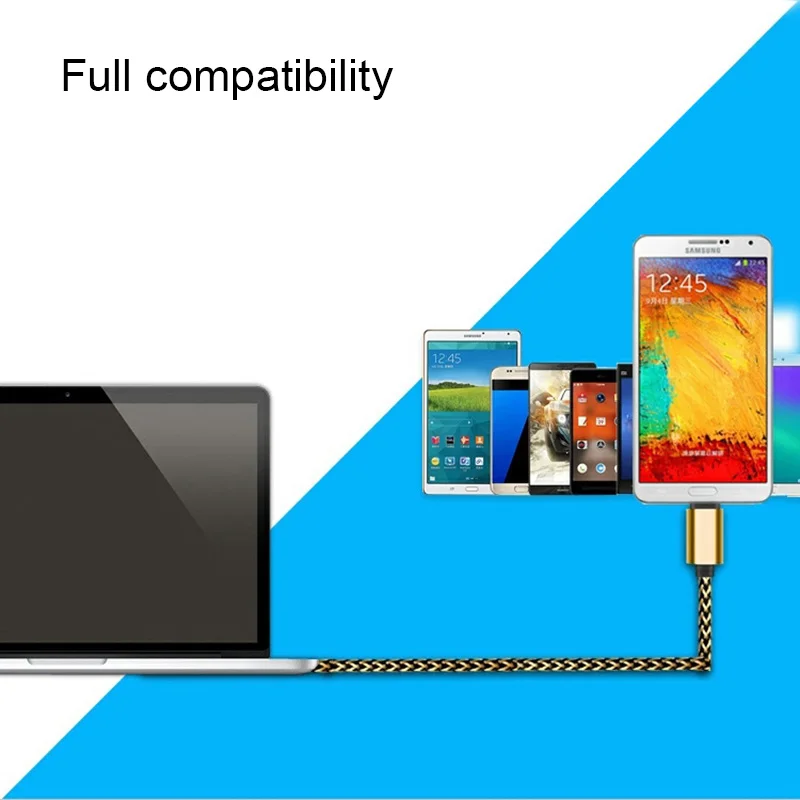 1, 2, 3 м Micro USB кабель для быстрой зарядки и передачи данных для samsung, Xiaomi, LG, Android, зарядное устройство для мобильного телефона, шнур, кабель, длинный короткий