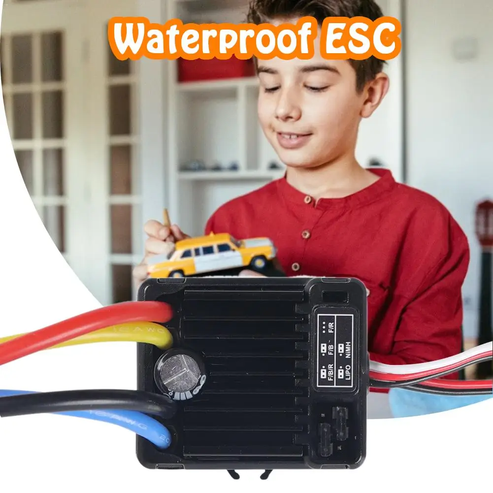 

1060 60A Brushed Electronic Speed Controller ESC 1060 With Switch Mode For 1:10 RC Car Waterproof RC Car