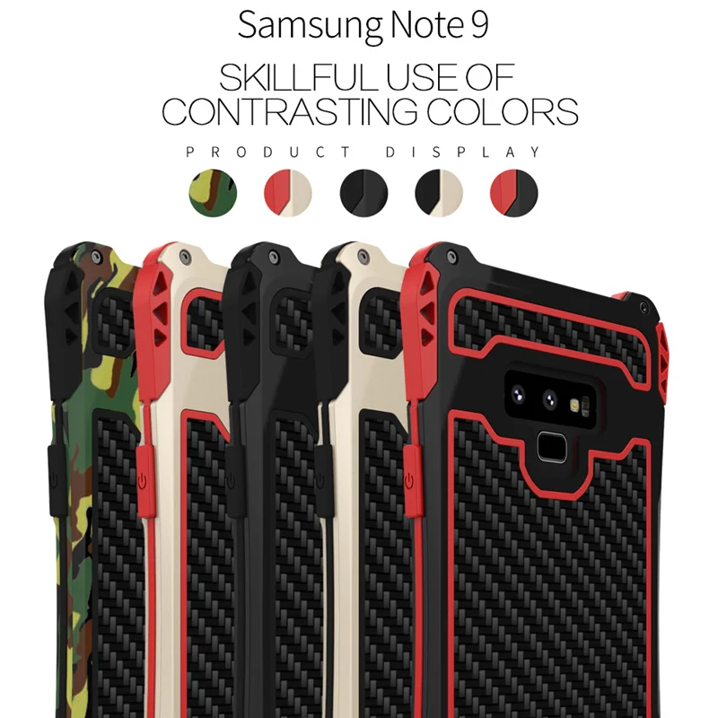 

Heavy Duty Hybrid Rugged Armor Phone Case for Samsung Galaxy Note 10 S10 S8 S9 Plus Note 8 9 Case Shockproof Metal Bumper Covers