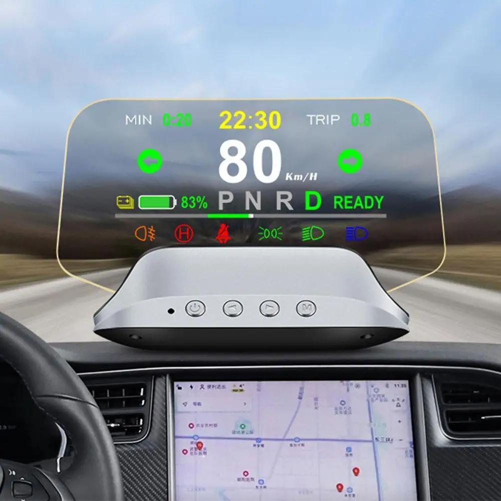 Дисплей на лобовом стекле Obd2 Hud обновленная дополнительная навигационная