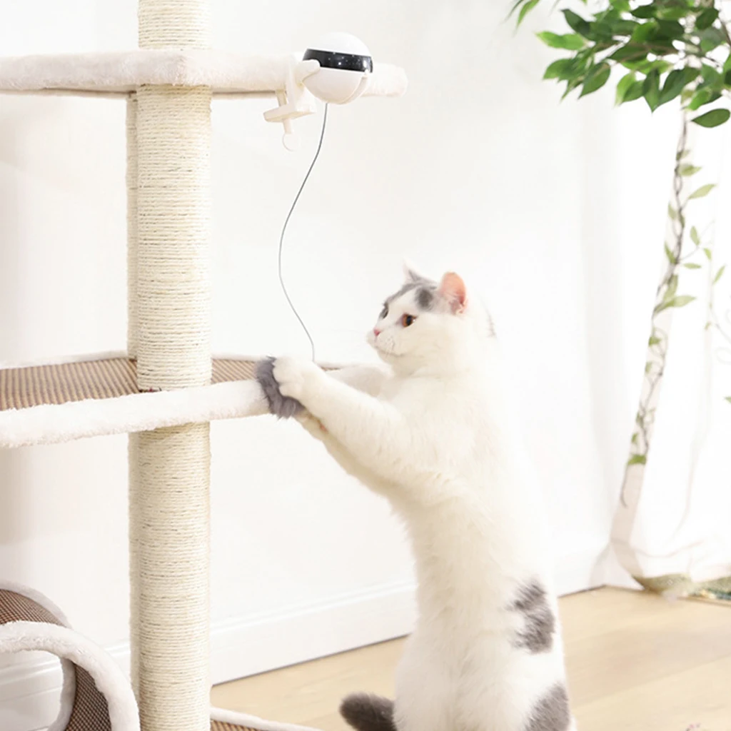 

Electronic Motion Cat Toy Interactive Cat Teaser Toy Yo-Yo Lifting Ball Electric Flutter Rotating Interactive Puzzle Pet Toy
