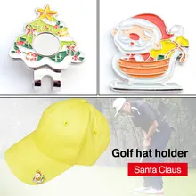 Зажим для шляпы для гольфа мяч для гольфа маркер зажим для кепки для игры в гольф Портативный прочный сплав случайный цвет C256 подарок спортивный клуб знак украшения