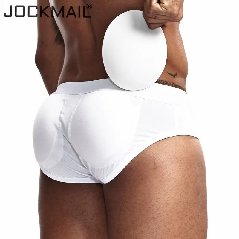 

jockmail sexy Men's Butt-Enhancing Padded briefs Removable Pad of Butt Lifter and Enlarge Package Pouch Gay men underwear jocks