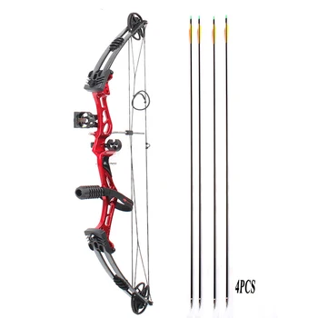 

Bow And Arrow Combination Set Compound Bow And Arrow Archery Bow 8mm Composite Fiberglass Arrow For Adult 35-55Lbs Hunt-Shooting