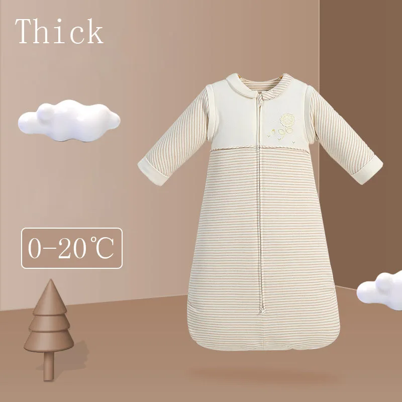 Thick Детский спальный мешок, зимний толстый теплый спальный мешок для новорожденных, детский спальный мешок для коляски, аксессуары для коляски - Цвет: Thick