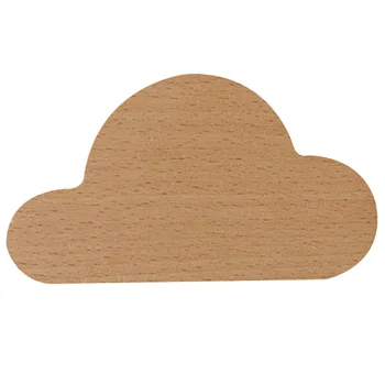 

1Pc Magnetic Wooden Key Holder Cloud Shape Fridge Magnet Key Hook Organizer Chain Ring Modern Key Hook for Home Office Hotel