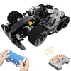 430Pcs Building Blocks 4CH 2.4G APP Phone Remote Control Car Monster Kart Brick Dual Motor Suspension Shockproof RC Car Toy Gift 2