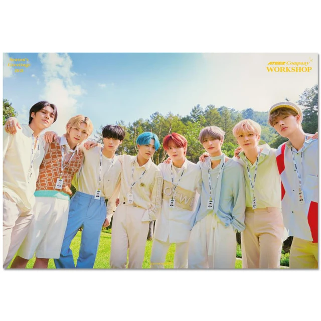 Hot Sale Custom KPOP Singing Group Idol ATEEZ Poster Home Decoration  Fashion Canvas Material Wall Poster 27x40cm,30x45cm - AliExpress