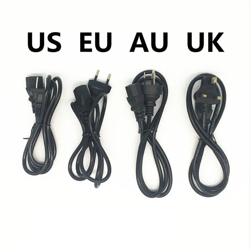 1 PCS Uniwersalny kabel zasilający 1,2 m Wtyczka UK / Wtyczka EU / Wtyczka US / Wtyczka AU Złącze głośnikowe do drukarek stacjonarnych Monitorów komputerowych