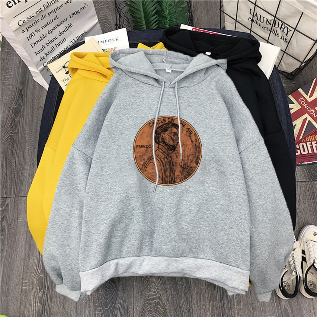 2019 осенне зимние толстовки с буквенным принтом Женская Толстовка Harajuku толстовка