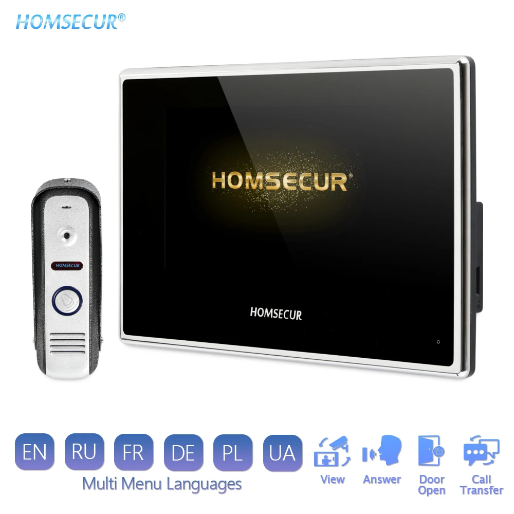 HOMSECUR " AHD видео домофон система с 1.3MP камера обнаружения движения запись BC021HD-S+ BM718HD-B
