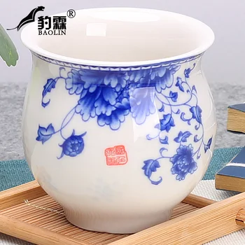 

tea bowl, household tea cup, purple sand Master Cup, blue and white porcelain, tea making, white porcelain, Bone China