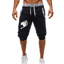 Мужские шорты длиной до икры, фитнес, бодибилдинг, феи, хвост, принт, Беговые брюки в повседневном стиле для тренировок, для спорта, короткие штаны, спортивные штаны