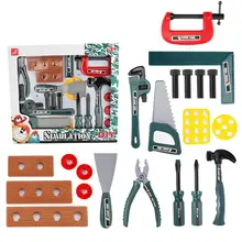 Детский набор инструментов для ремонта, набор игрушек, игровой домик, имитация отвертки, разборка, электрическая игрушка-сверло, чемодан