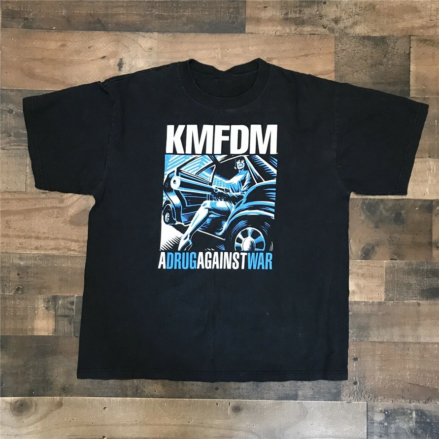 Оригинальная футболка 2005 Kmfdm A Drug Against War Черный Размер Xl Специальная с