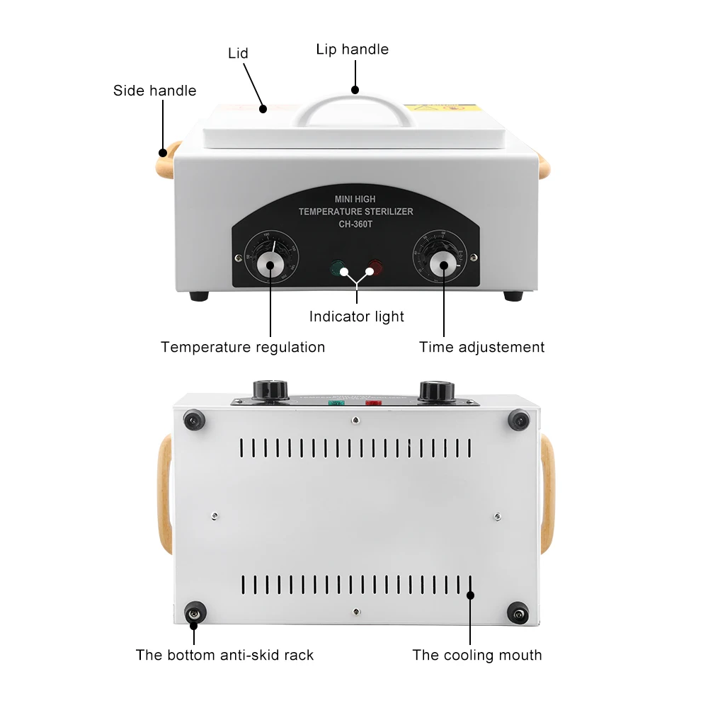 Высокотемпературный стерилизатор, высокотемпературный стерилизатор для маникюрных инструментов