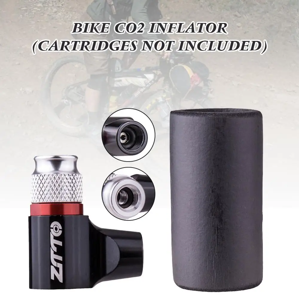 

Mini Bicycle Pump CO2 Air Nozzle Aluminum Alloy Valve Adapter On For Mountain Road Bike Pump AV FV Quick Inflatable Bottle Valve