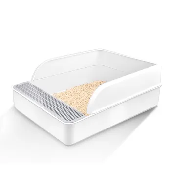 

Semi-closed Cat Litter Box Toilet Pet Wc Cat Toilet Clean Basin Toilet Training Kit Inodoor cat toilet training kit