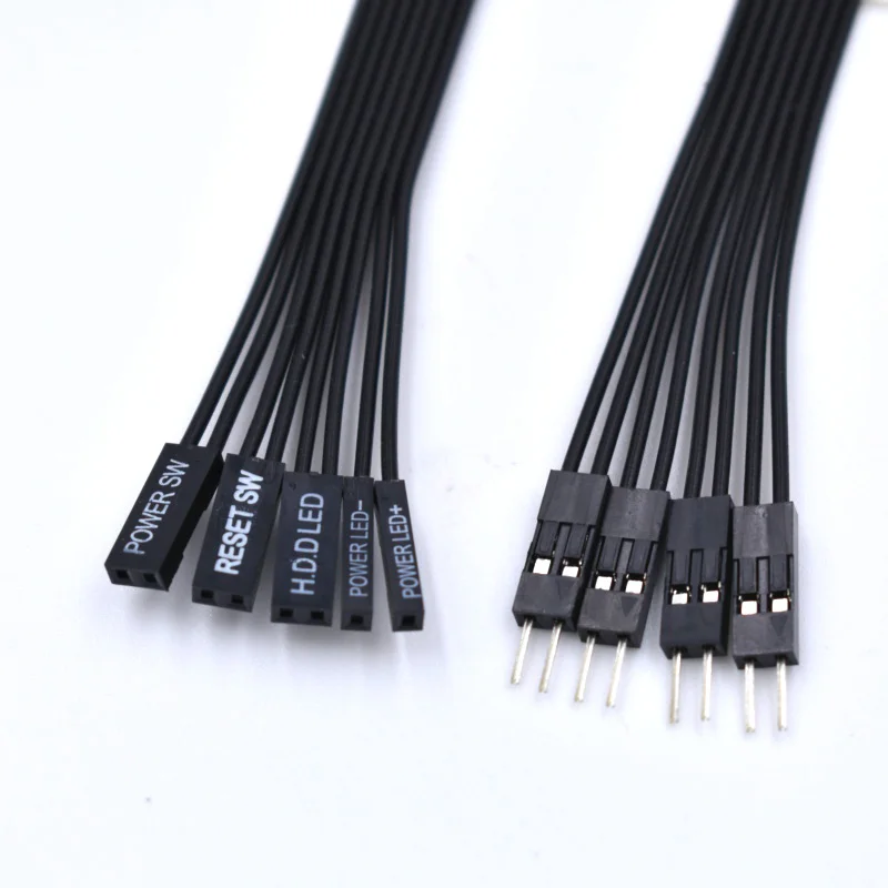 Overeenkomstig Boekhouding Luchtvaartmaatschappijen 30cm/50CM Motherboard switch HDD LED/PLED/Reset SW /Power SW Extension  Cable|Computer Cables & Connectors| - AliExpress