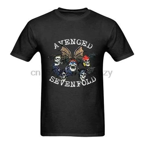 AVENGED SEVENFOLD TOUR 2017 двухсторонняя футболка Черная Мужская Футболка размер S до 3XL