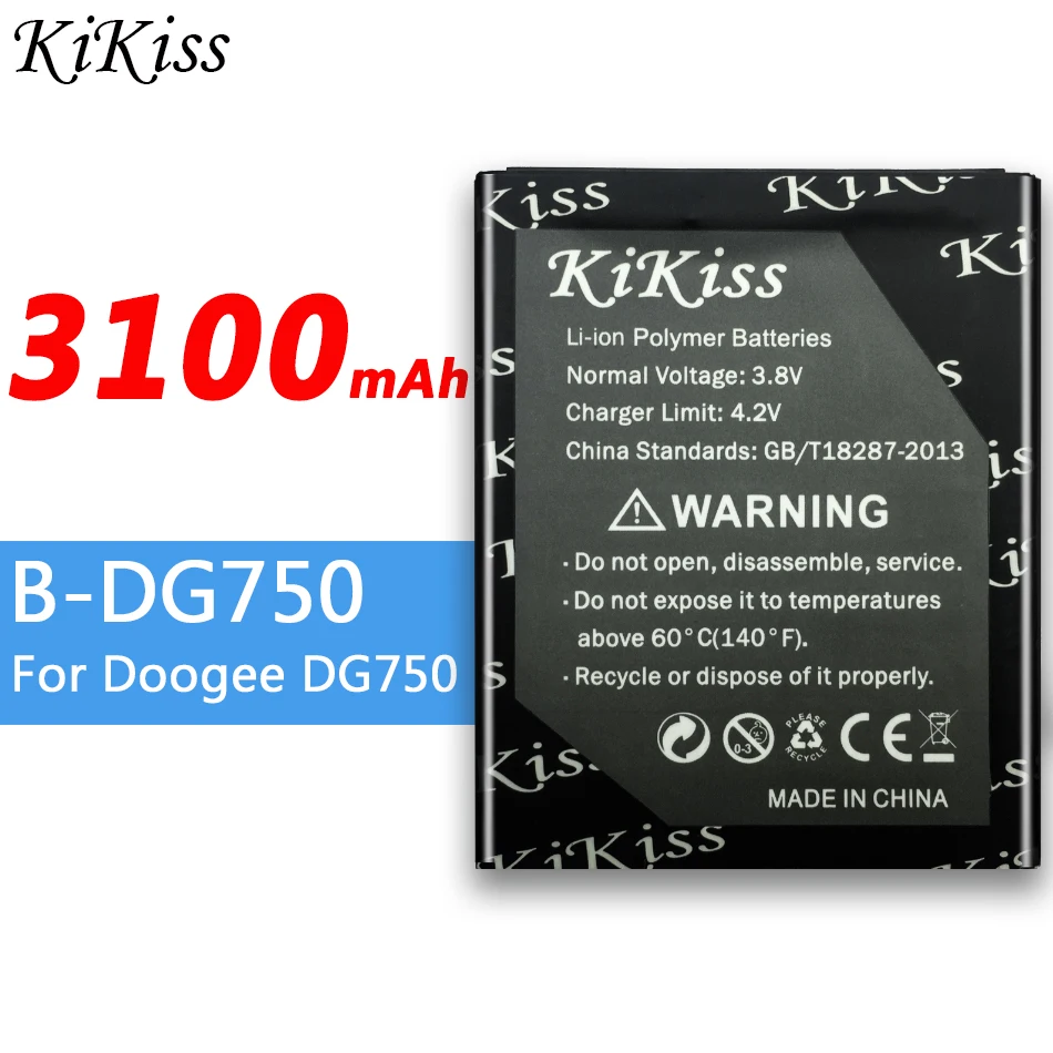 Аккумулятор высокой емкости 3100 мАч B-DG750 для телефона Doogee DG750 мощный аккумулятор Для Doogee DG750 IRON-BONE B DG750