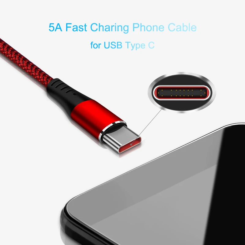 Musyue usb type C кабель для huawei mate 30 P20 Lite 5A Supercharge USB C кабель для huawei P10 Plus P30 Quick Charge 3,0 кабель
