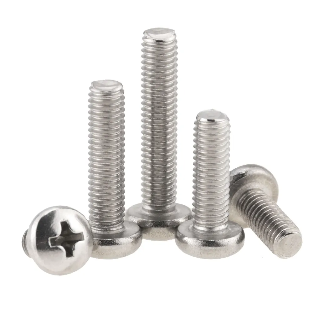 

20PCS M4x3 8 10 20 30 40 50 DIN7985 GB818 304 Stainless Steel Cross Recessed Pan Head Screws Phillips Screws M4*3 M4*10 M4*50