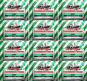

Fishermans Friend Sugar Free Mint Menthol Lozenges 25g x 12 Packs