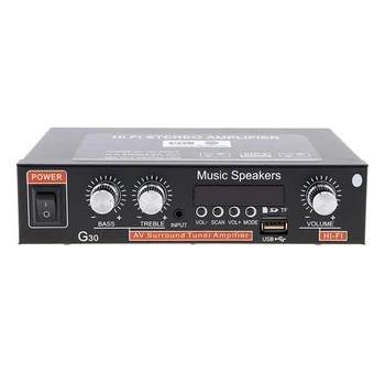 

G30 Easy Use Stereo Car Amplifier Bass 12V Audio Remote Control Electronics Home Replacement Digital HIFI 2 Channel
